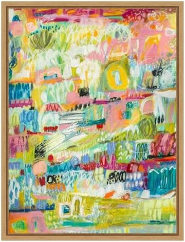 Amanti Art Framed Canvas Wall Art 24x18 Boho Garden II by Karen Fields, Framed Wall Art Canvas, A... | Amazon (US)