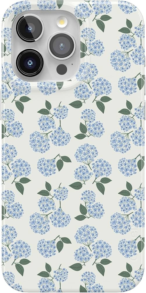 Casely iPhone 15 Pro Max Case | Nantucket Cottage | Blue Hydrangea | Compatible with MagSafe | Cl... | Amazon (US)