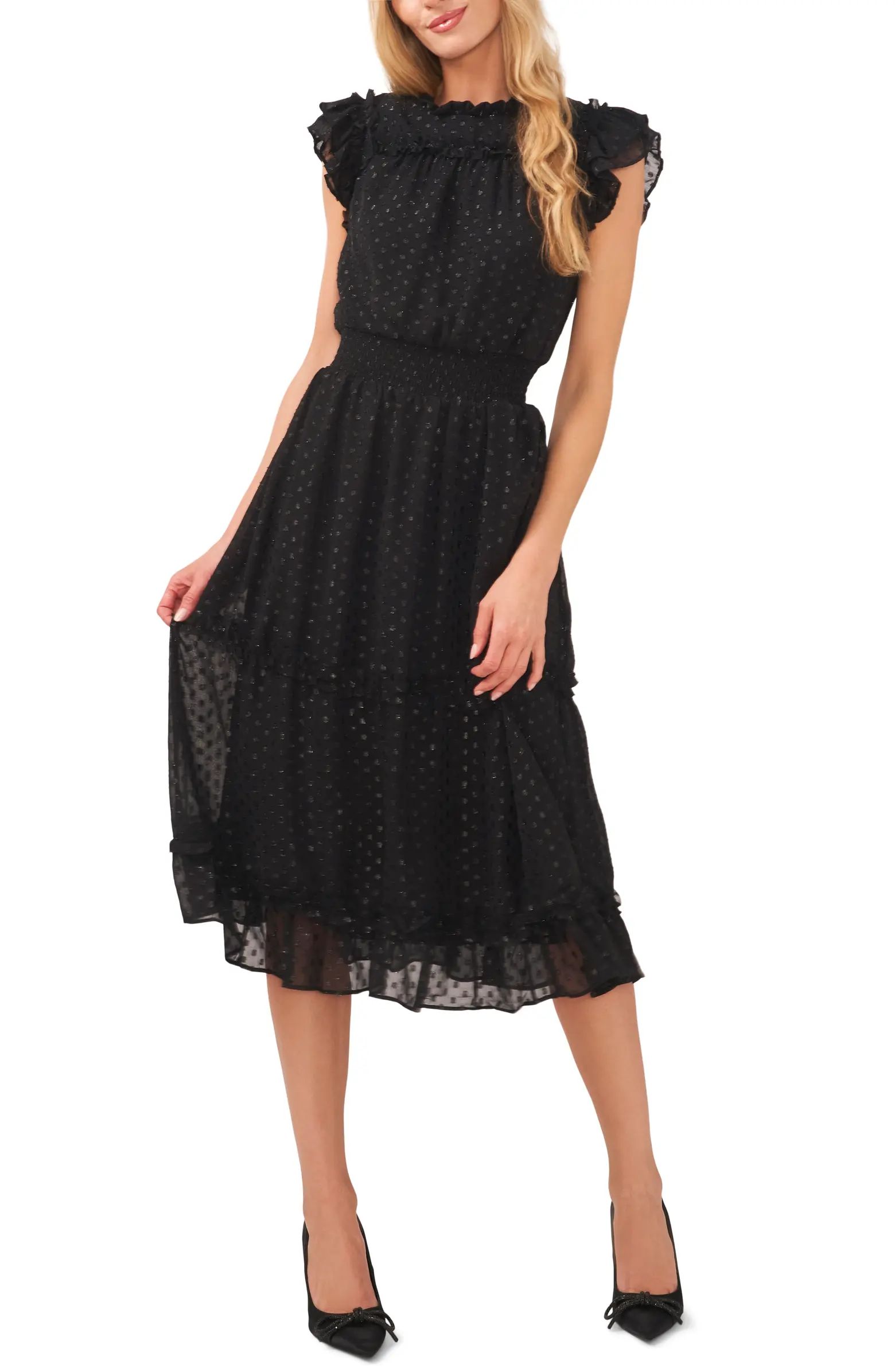 CeCe Smocked Waist Midi Dress | Nordstrom | Nordstrom