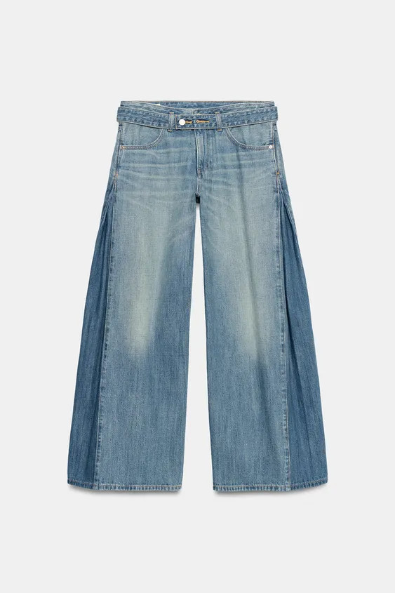 TRF MID-RISE BELTED JEANS | Zara US