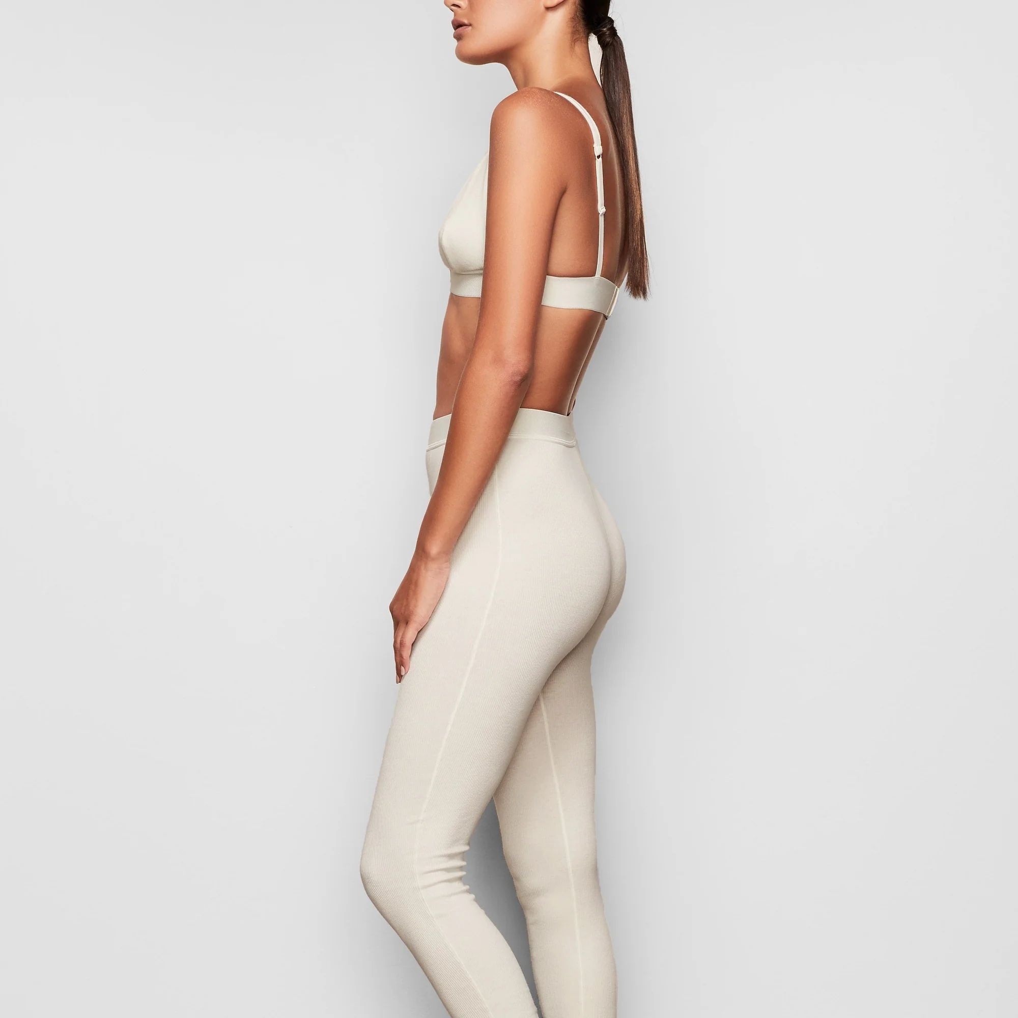 COTTON RIB LEGGING | BONE | SKIMS (US)