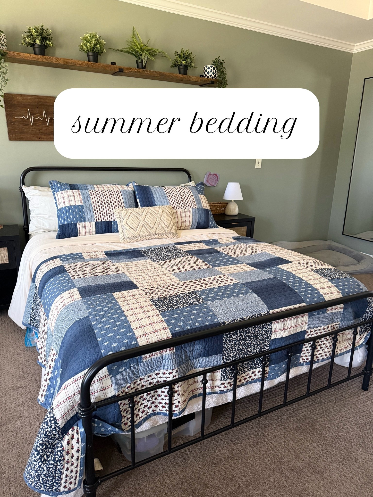This bedding screams summer and it’s also super cozy!

#LTKSeasonal #LTKHome #LTKmorningroutine