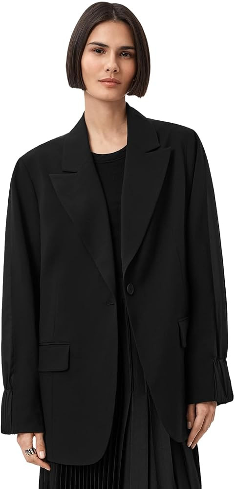 AllSaints Womens Alassett Blazer | Amazon (US)
