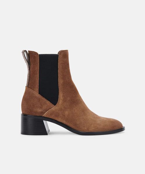 LIANNA BOOTS IN DK BROWN SUEDE | DolceVita.com