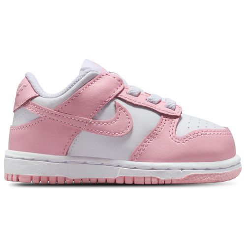 Nike Girls Nike Dunk Low - Girls' Toddler Shoes White/Soft Pink Size 04.0 | Foot Locker (US)