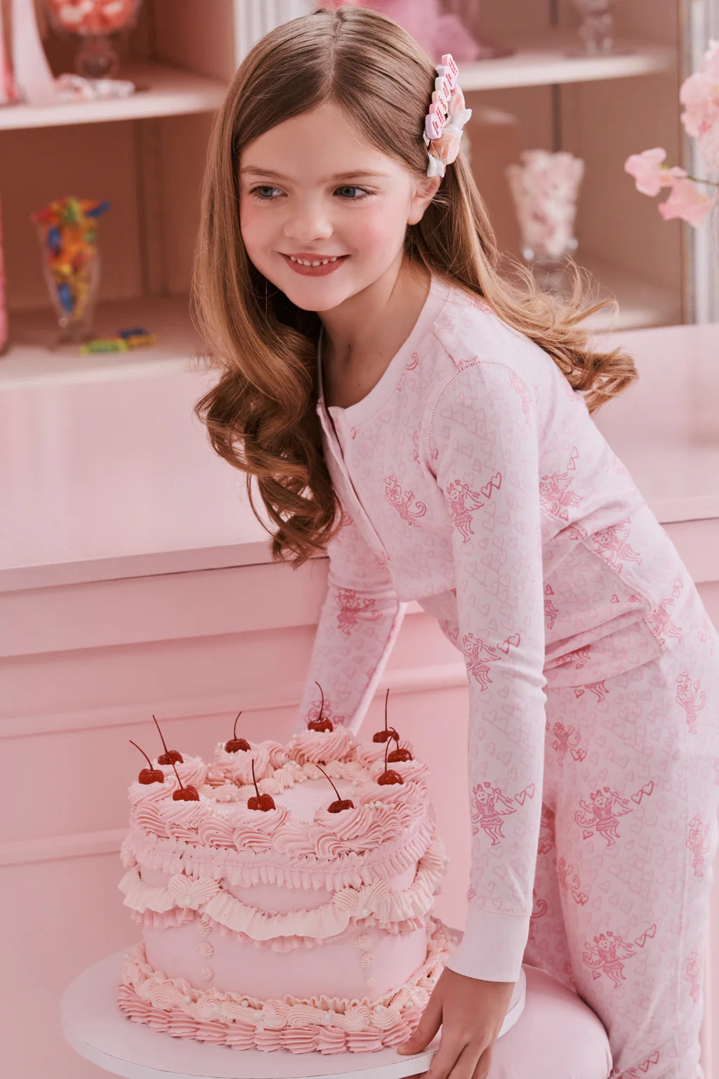 Kids Cupid's Kiss Juniper Pajamas | Roller Rabbit
