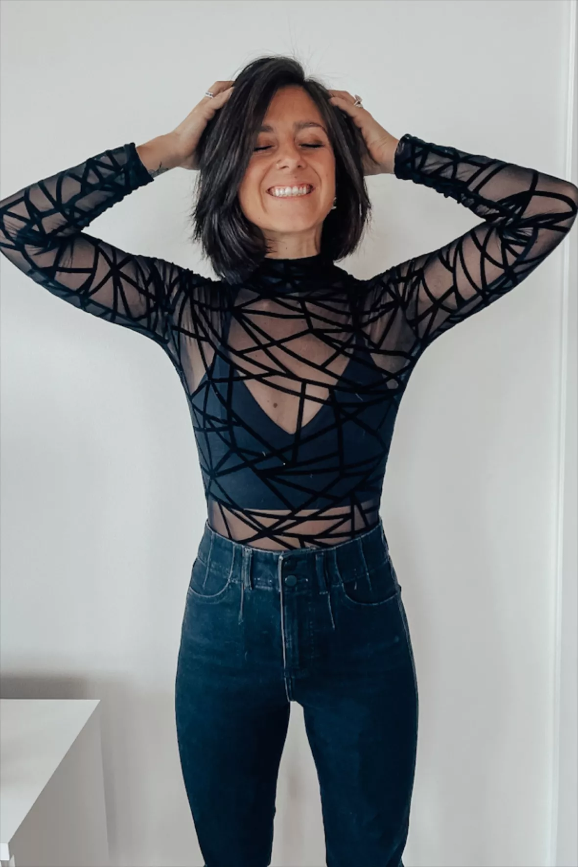 Women's Long-Sleeve Lace Bodysuit curated on LTK