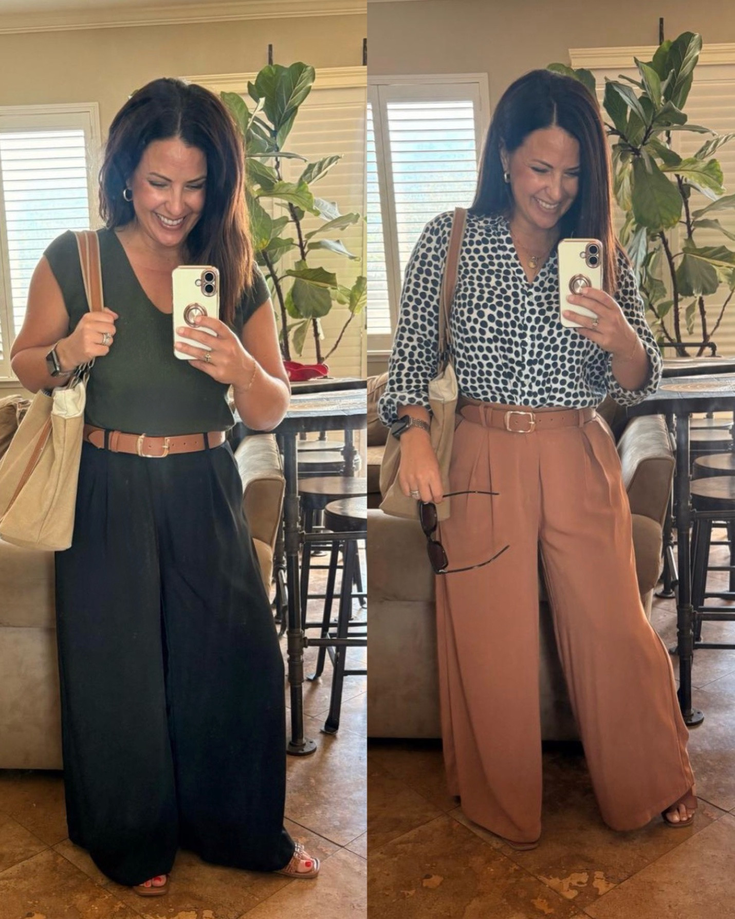 One pair of pants, two easy teacher outfits! 👖🤎

These wide-leg pants have been a staple in my wardrobe for the last 4 years — and at just $34, I can see why I keep reaching for them! They come in 15 colors and regular, tall + short lengths. 🙌🏼

I’m 5’2” and wearing a Small Short in both outfits. They’re comfortable, polished, and SO easy to dress up or down for school.

    Teacher outfits
    Business casual workwear
    Summer outfits over 40

#LTKPetite #LTKWorkwear #LTKOver40