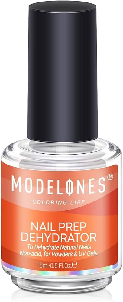 modelones Nail Dehydrator, 15 ml Acid Free Nail Prep Dehydrator for Acrylic Nails and Gel Nail Po... | Amazon (US)