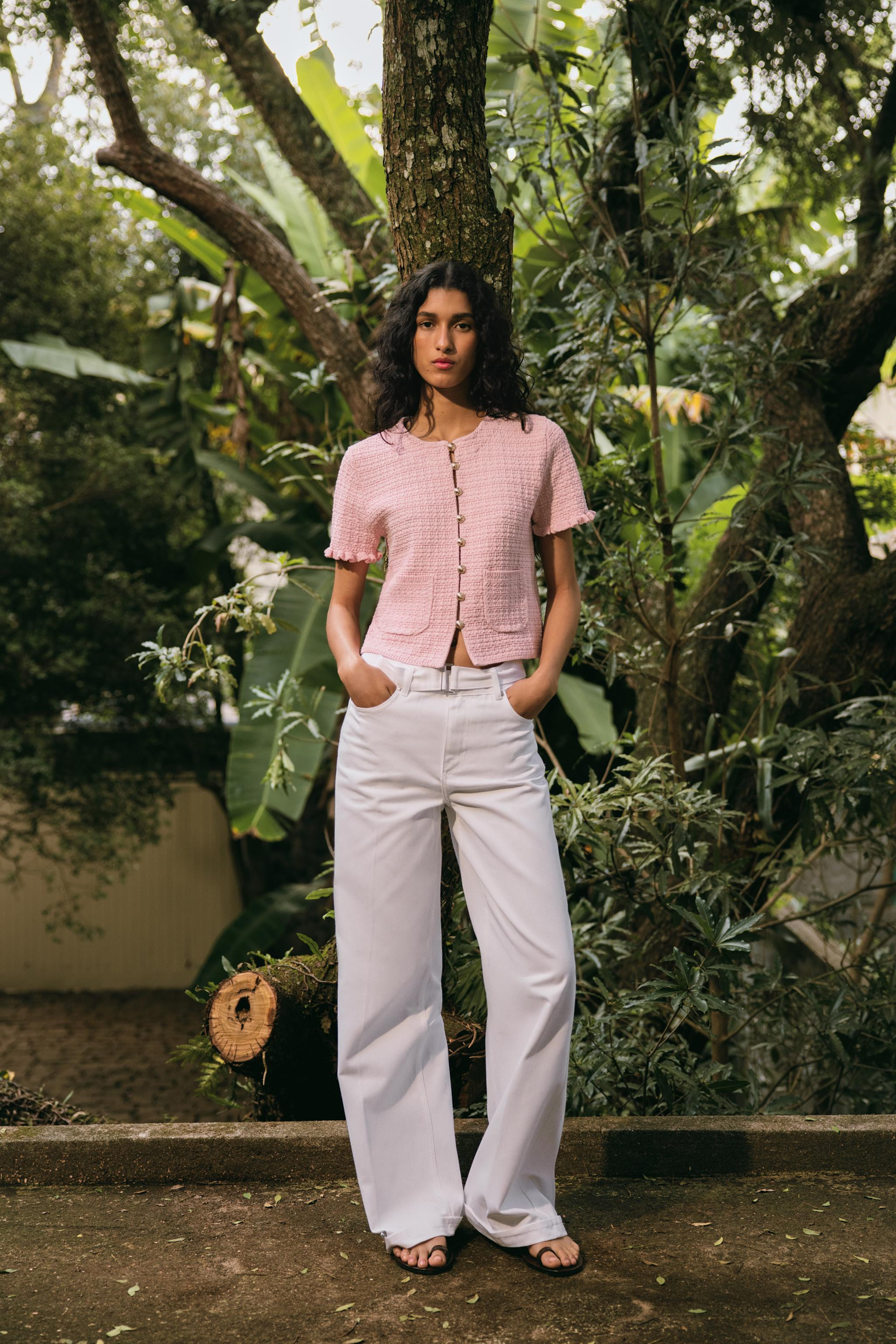 RUFFLED KNIT CARDIGAN | Zara US