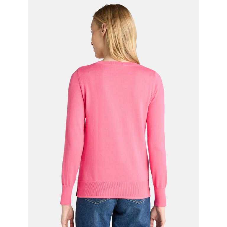Time and Tru Women’s Valentine’s Day Sweater, Lightweight, Sizes XS-XXXL | Walmart (US)
