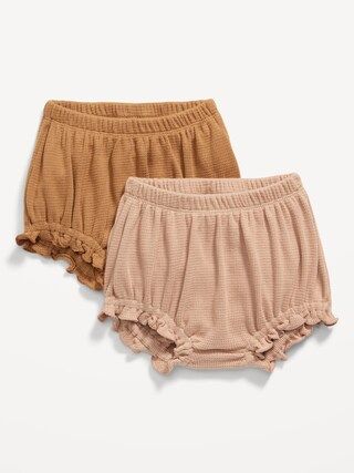 2-Pack Waffle-Knit Bloomer Shorts for Baby | Old Navy (CA)