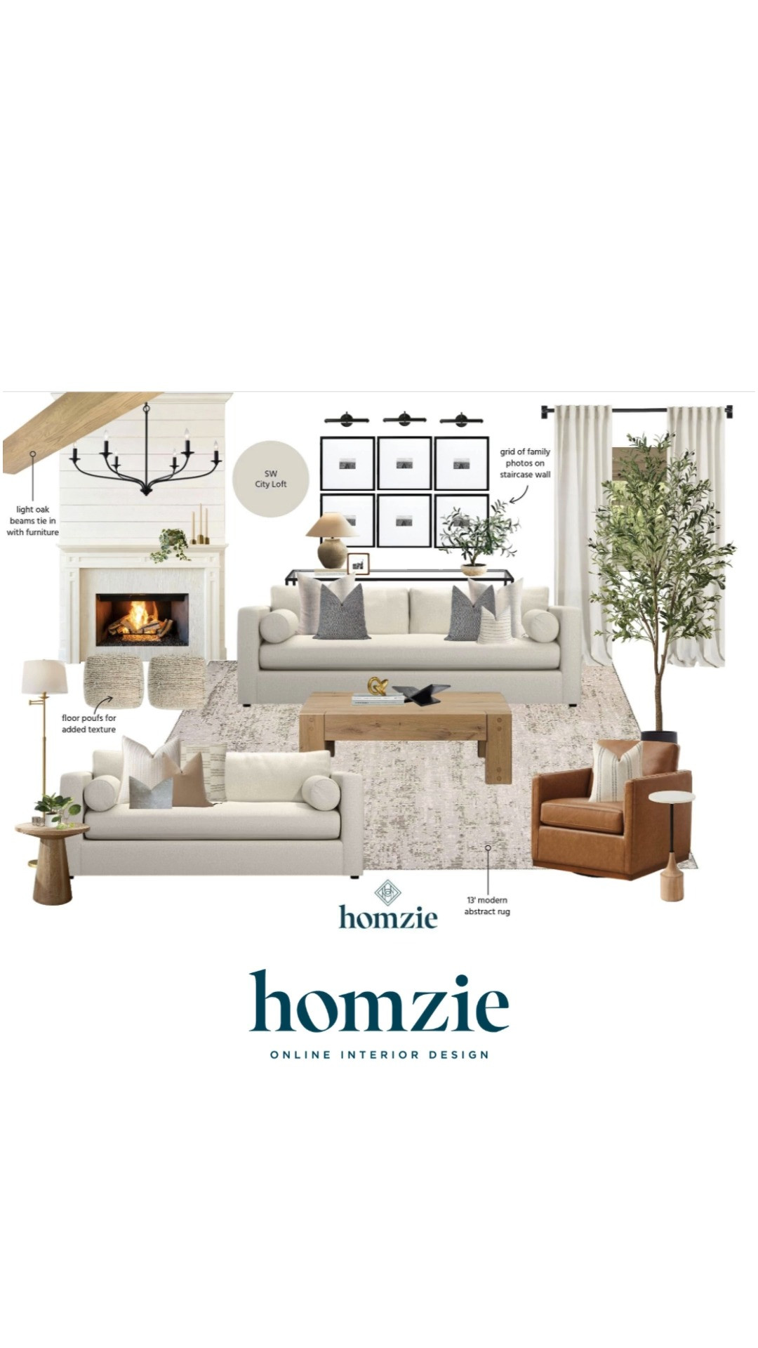 Neutral living room design featuring sofas, accent pillows, curtains, wall art, lighting, leather accent chair, rug, decor, etc.

#LTKHome #LTKFinds #LTKFavorites #HomeStyleDaily  

 #LTKHome