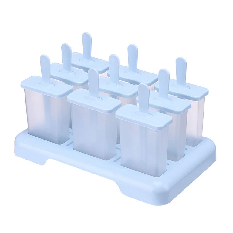 Ycandiee 9 Cavities Popsicles Molds, Without BPA Popsicle Molds, Ice Mold, Homemade Popsicle Ice ... | Walmart (US)