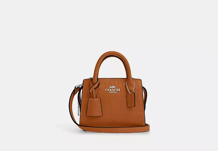 Coach Outlet Andrea Mini Carryall Bag - Orange | Coach Outlet US