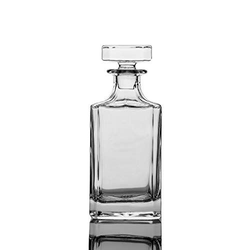 Square 26oz Whiskey Decanter with Glass Stopper | Amazon (US)