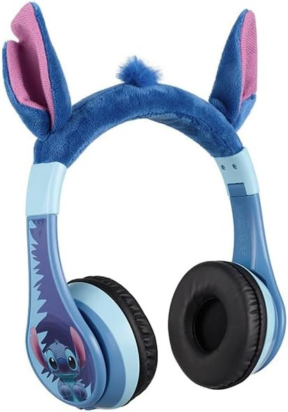 eKids Disney Stitch Bluetooth Headphones, Wireless Headphones with Microphone Includes Aux Cord, ... | Amazon (US)