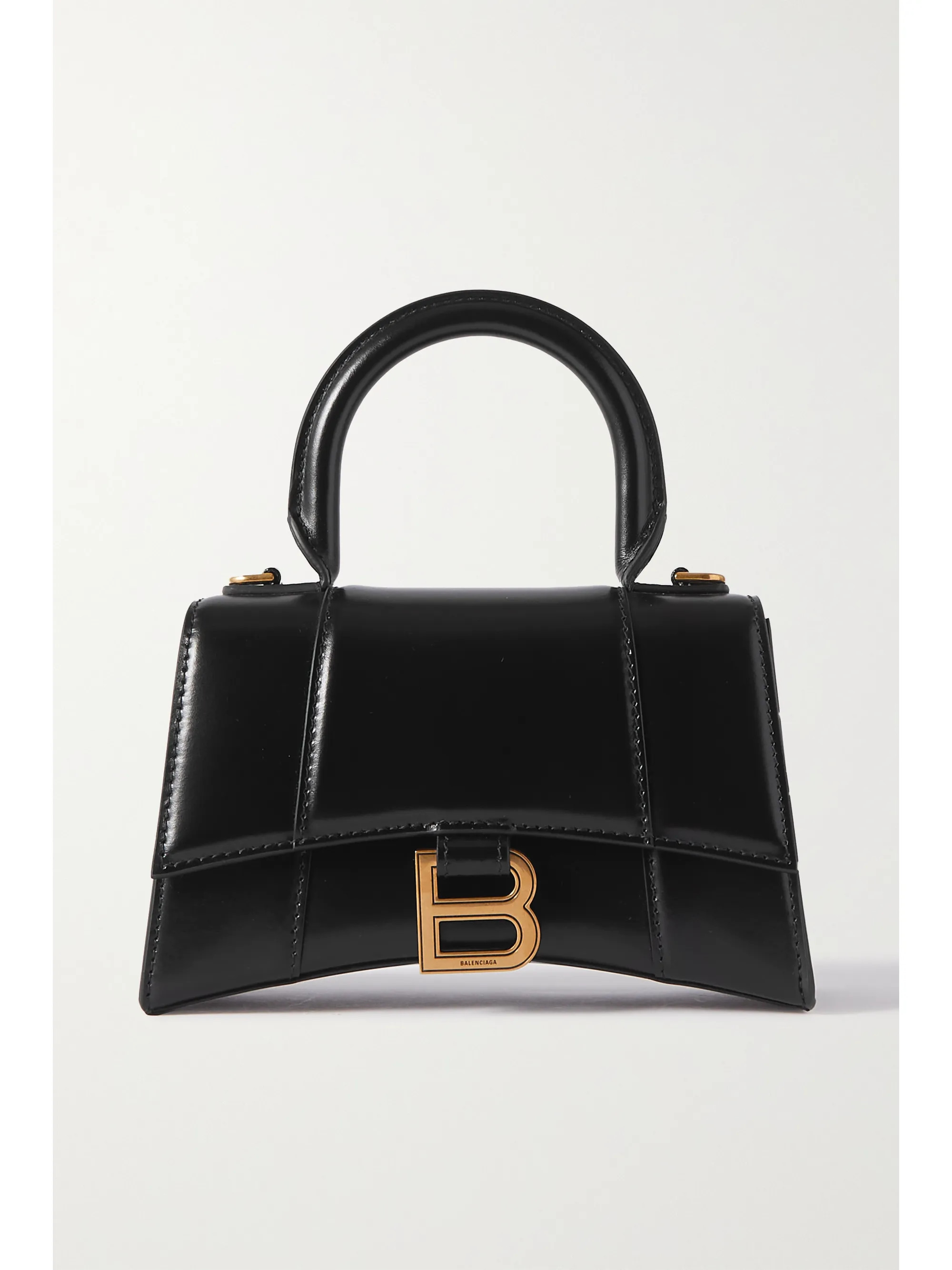 Black Hourglass XS leather tote | Balenciaga | NET-A-PORTER | NET-A-PORTER (UK & EU)