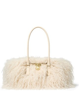 Michael Kors Hamilton Small East-West Shearling Tote Bag | Dillard's | Dillard's