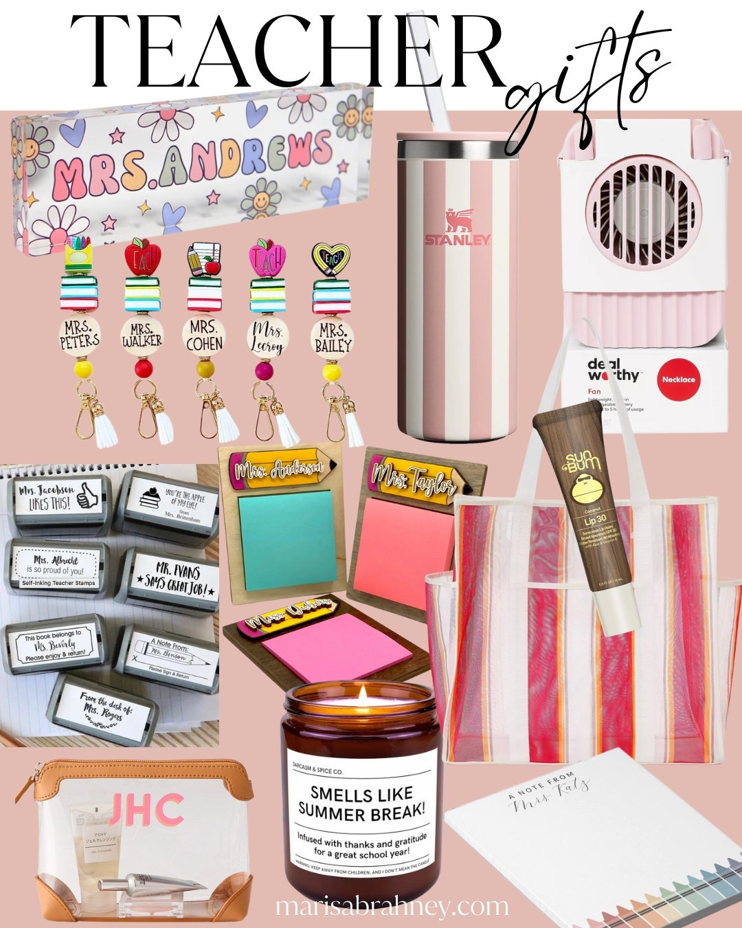 Show your kids’ teachers the love + appreciation they deserve with these cute (and useful) end-of-year teachers gifts (apple emoji, pencil emoji, sun emoji) 

#teachersgifts #endofyearteachergift