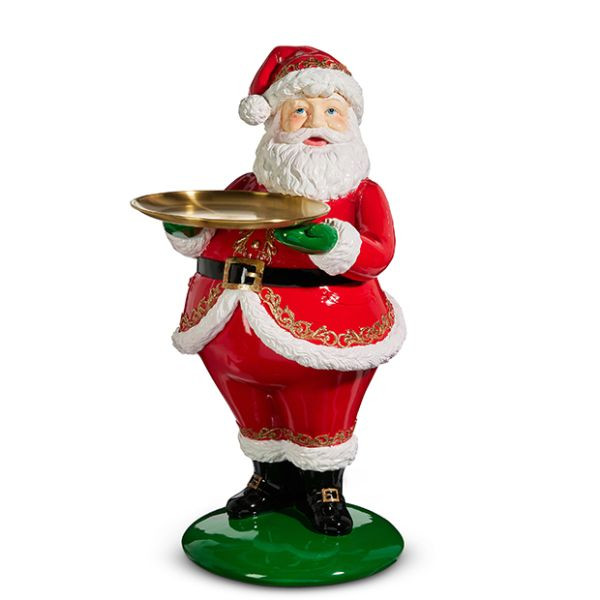 Holiday Santa Butler with Tray | Antique Farm House