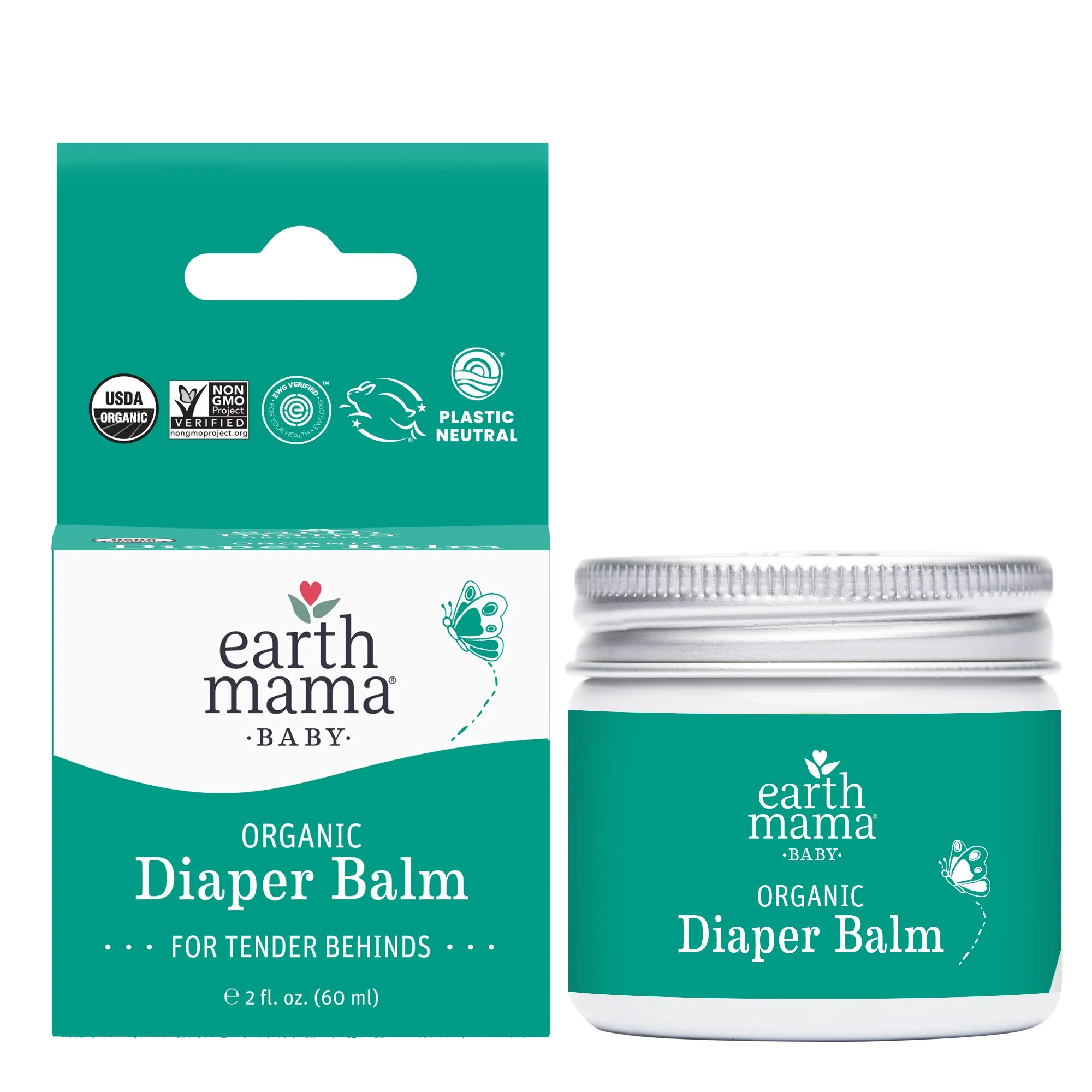 Earth Mama Organic Diaper Balm for Newborns, Infants & Toddlers, 2 fl oz | Walmart (US)