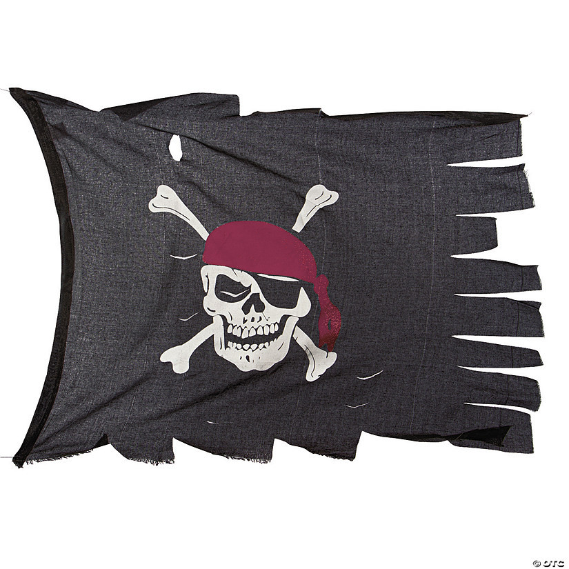44" x 28" Large Creepy Cloth Pirate Flag | Oriental Trading Company