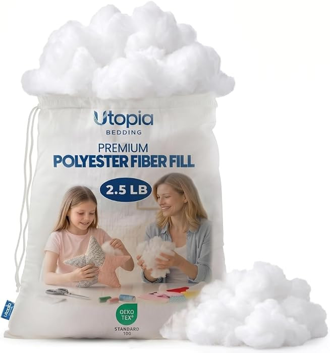 Utopia Bedding Original Polyfill Stuffing, Premium Fiber Filling, 2.5 lbs | Amazon (US)