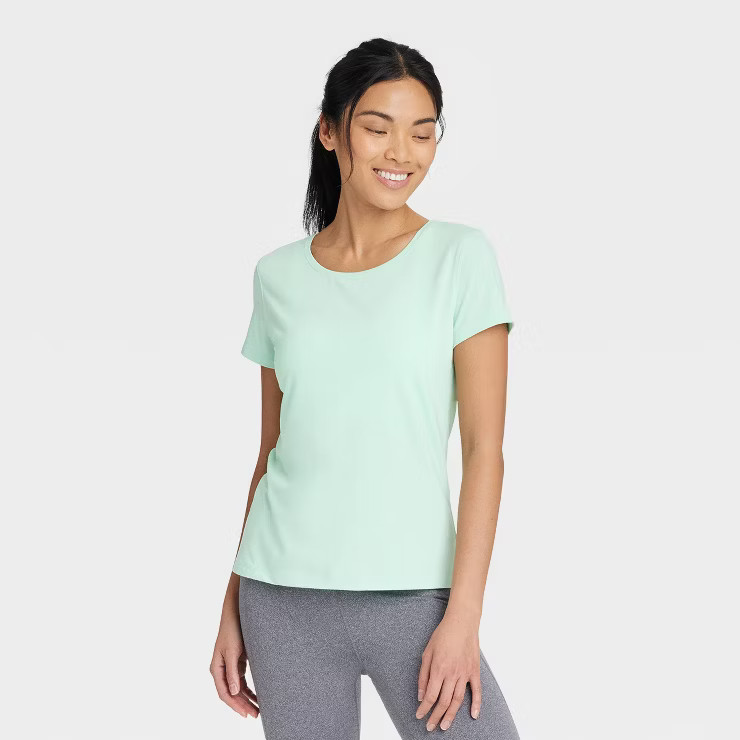Women's Essential Crewneck Short Sleeve T-Shirt - All in Motion™ | Target