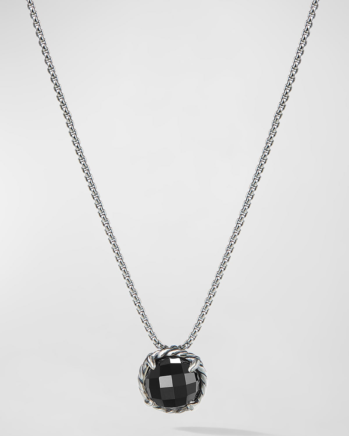 Petite Chatelaine Necklace with Gemstones in Silver, 8mm | Neiman Marcus
