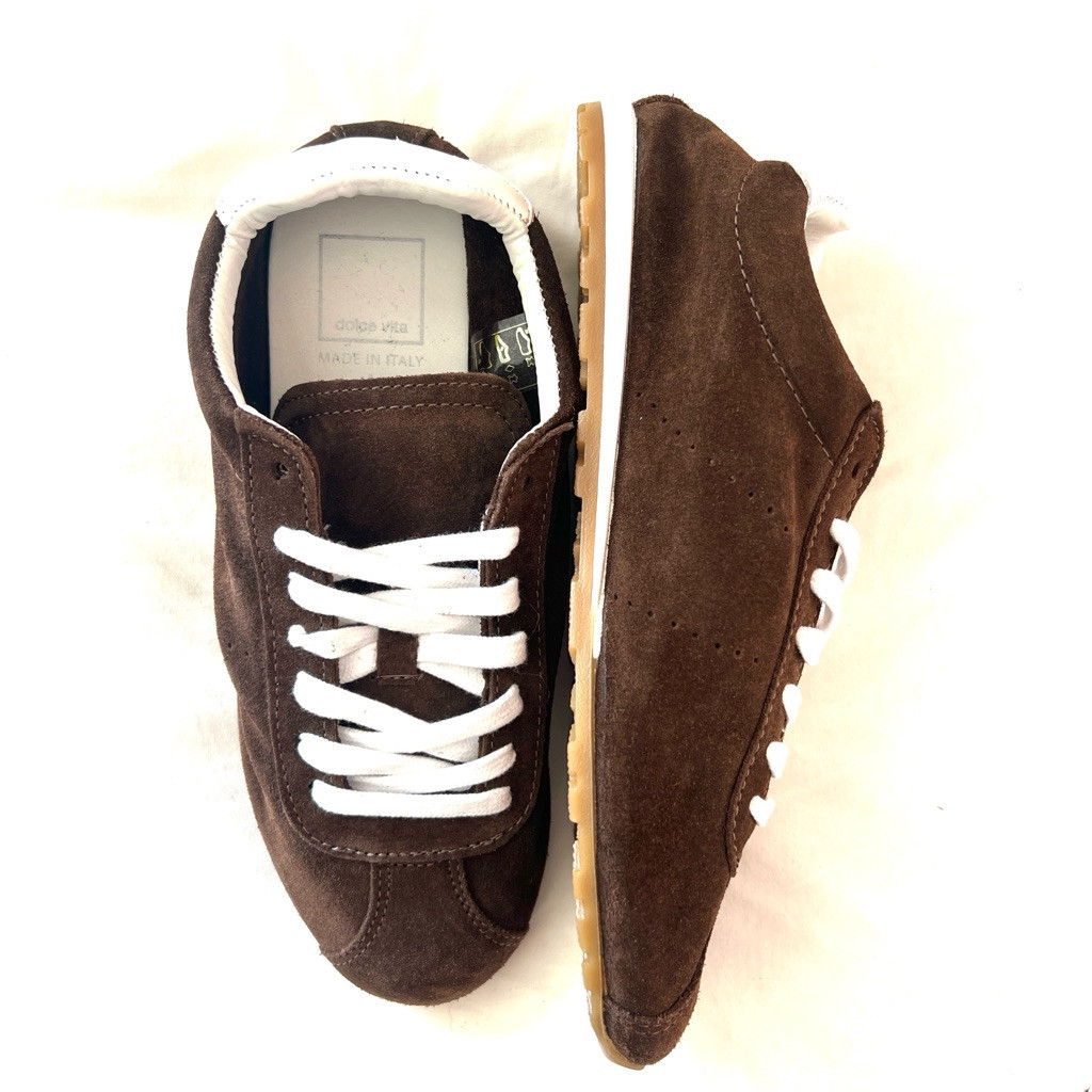 Nwot- Dolce Vita Brown Suede Lace-Up Sneakers. Made In Italy | Poshmark