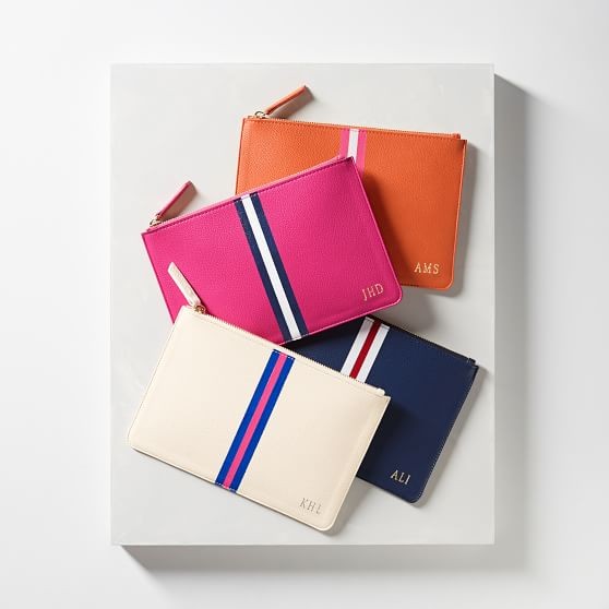 Lia Striped Pouch | Mark and Graham