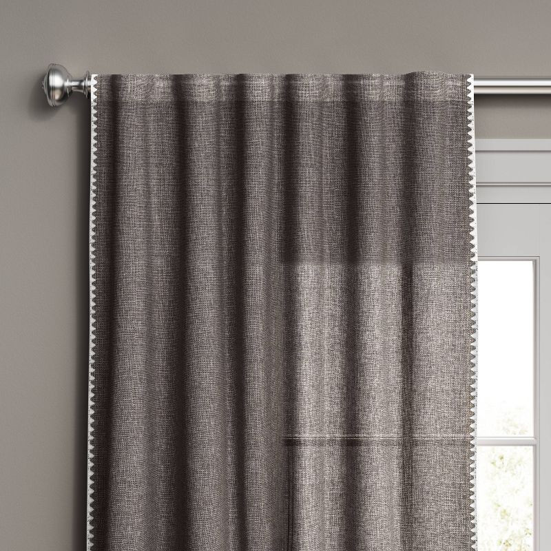 1pc Light Filtering Stitched Edge Window Curtain Panel - Threshold™ | Target