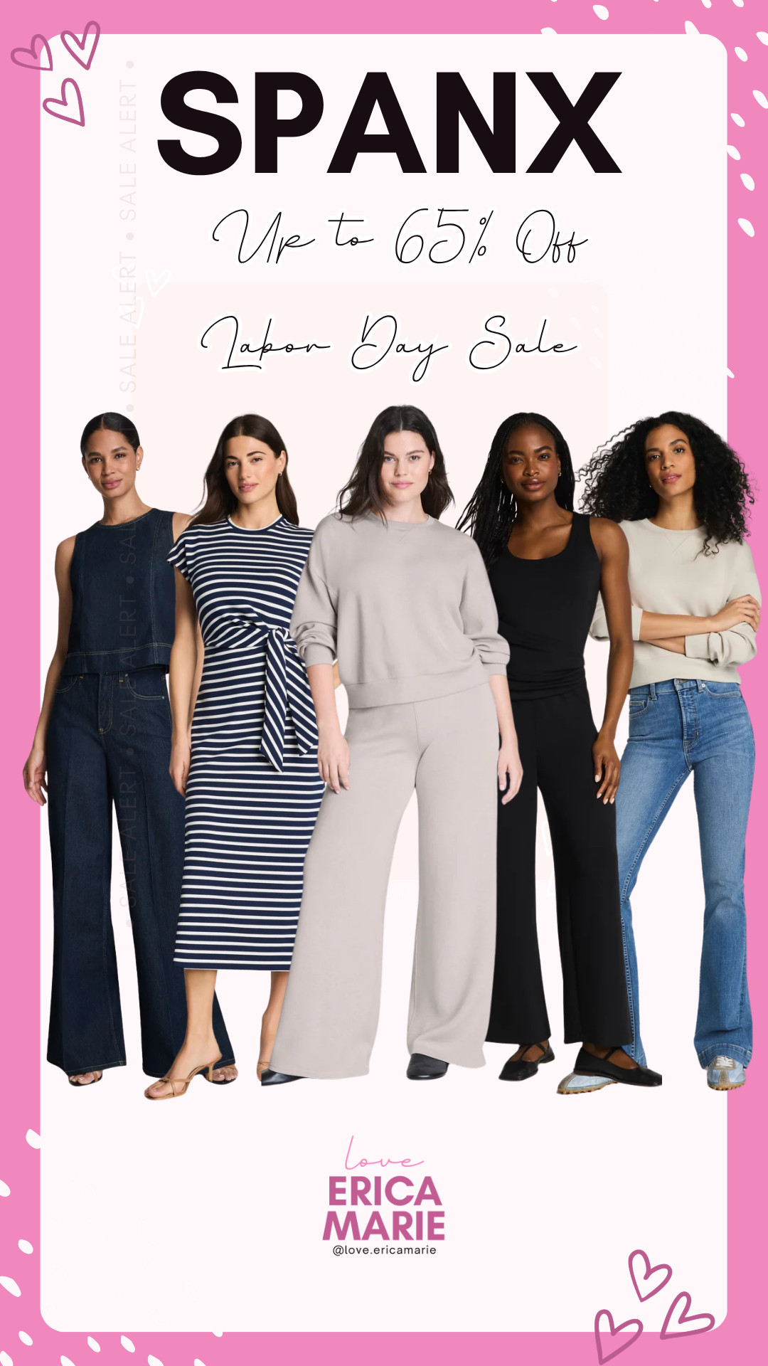 The Spanx Labor Day Sale is live with major discounts up to 65% off top-rated styles, making it the best time to upgrade your wardrobe with premium loungewear, flattering dresses, and sculpting denim. You can shop viral favorites like the ultra-soft AirEssentials sets, sleek wide-leg pants, striped tie-waist midi dresses, and signature Spanx denim all marked down for a limited time. Whether you are putting together comfortable airport outfits, setting up an effortless fall capsule wardrobe, or hunting for versatile everyday style, these marked-down pieces deliver the ultimate blend of comfort, stretch, and shape. Tap to shop all featured Spanx sale finds and grab your sizes before they sell out!

Spanx,SpanxSale,LaborDaySale, LaborDayDeals,SpanxAirEssentials,AirEssentials,SpanxDenim,FallFashion ,FallOutfits,CasualStyle,TravelOutfit,CapsuleWardrobe,LTKSaleAlert,LTKFinds,LTKStyleTip 

 #LTKootd #LTKSeasonal #LTKSaleAlert