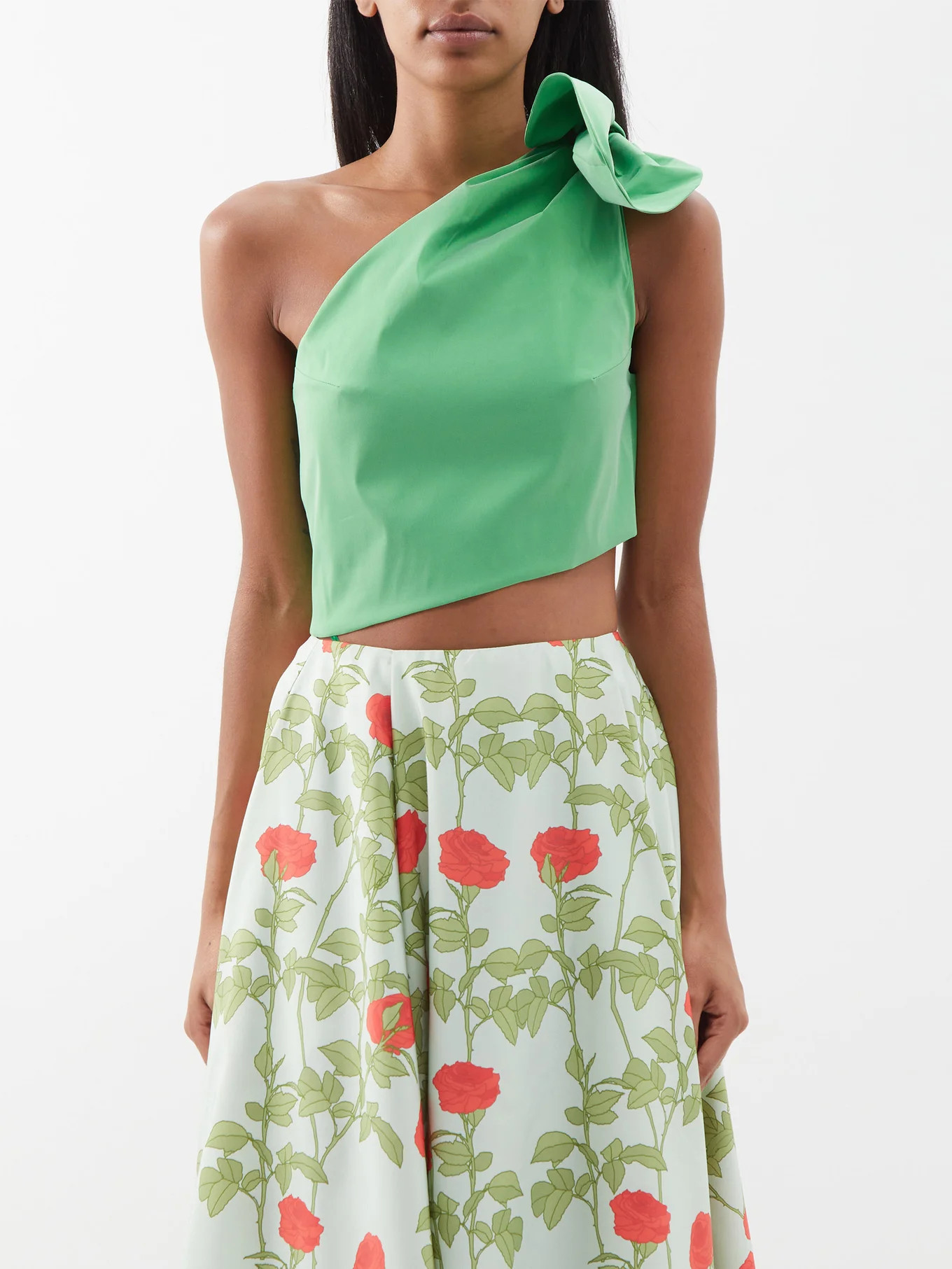 Carlotta one-shoulder crepe top | Matches (US)