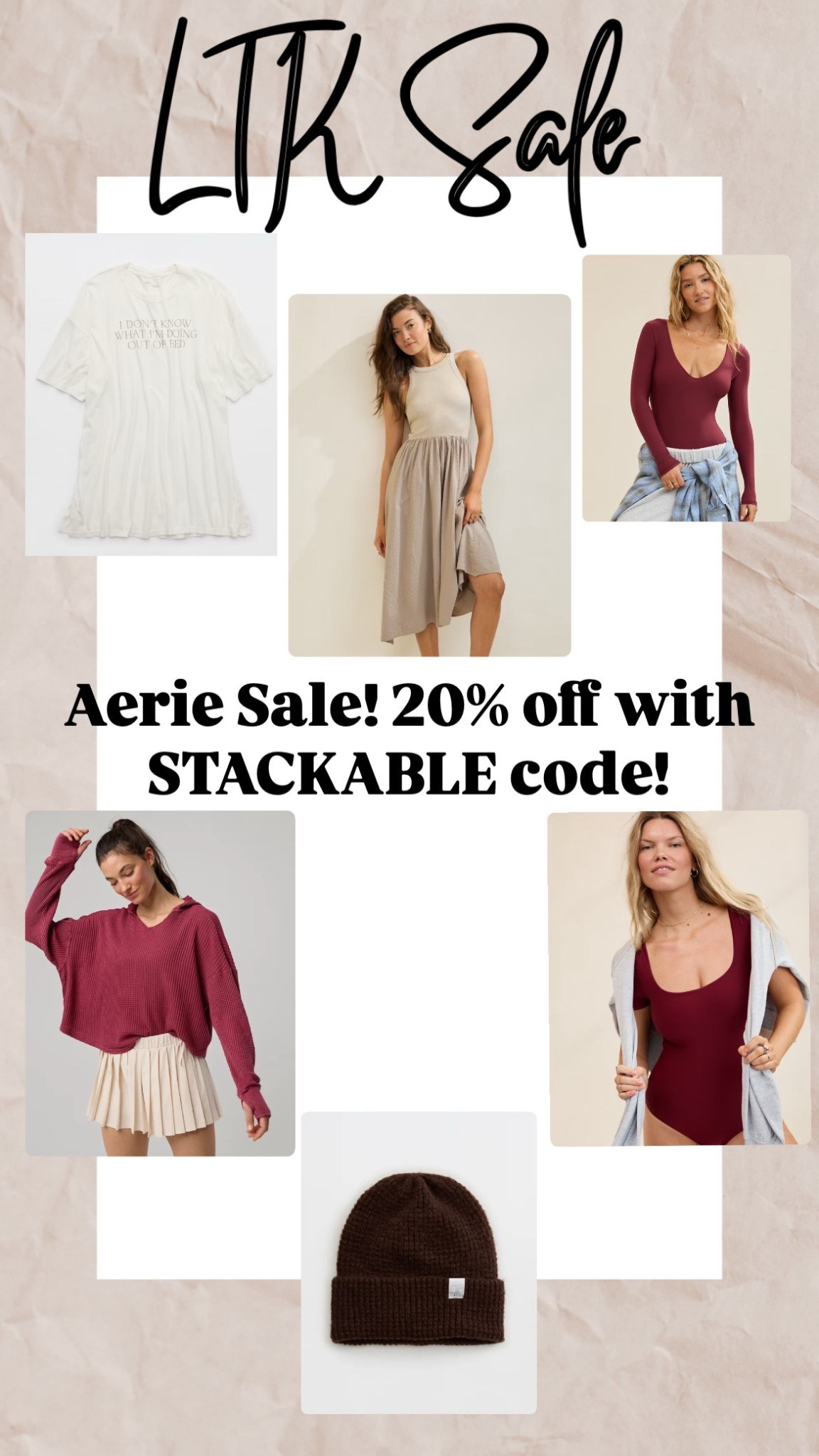 Aerie x LTK Fall Sale! 20% off w/ stackable code! 🛍️

#LTKSeasonal #LTKFallSale #LTKSaleAlert
