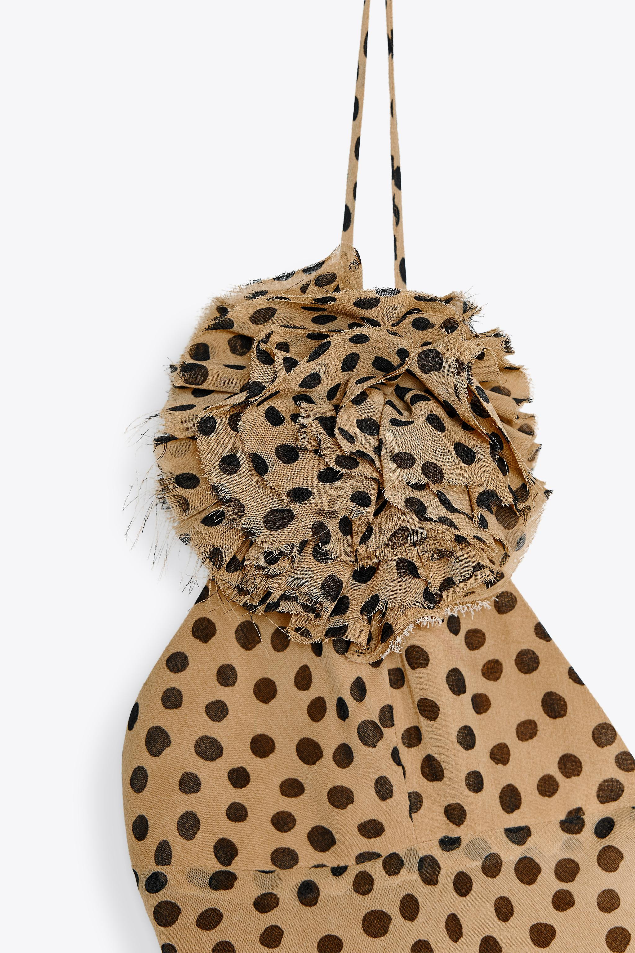 FLORAL POLKA DOT MAXI DRESS | Zara UK