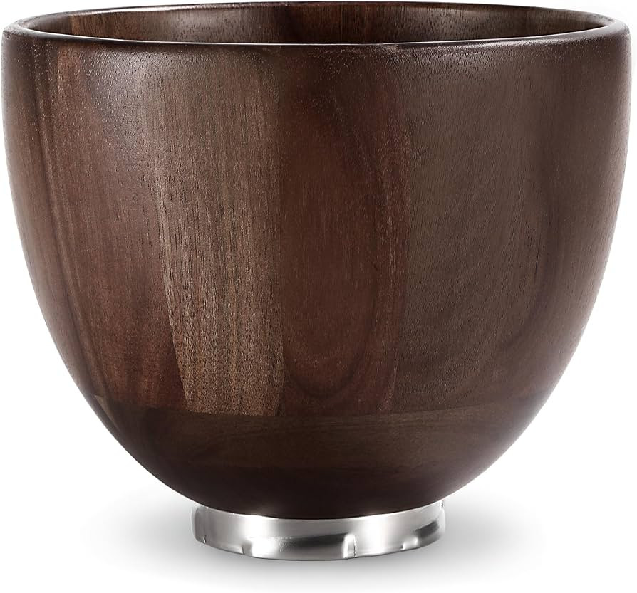Wooden Mixing Bowl Official Acacia Wooden Bowl Compatible with KitchenAid Stand Mixer 4.5 & 5 QT ... | Amazon (US)