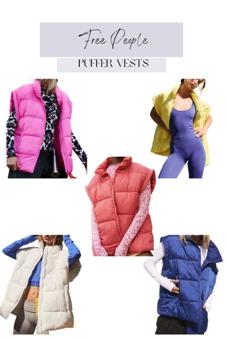 Free people puffer vests, colorful, fall fashion, fall style, outerwear, cold weather, best seller 

#LTKstyletip #LTKSeasonal