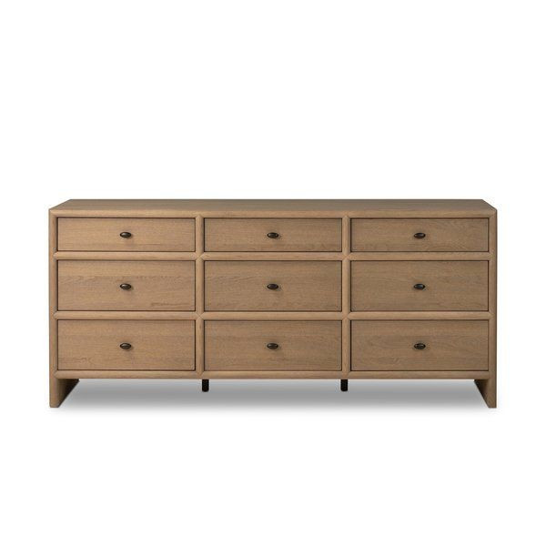 Analisa Sandy Oak 9 Drawer Dresser | Scout & Nimble