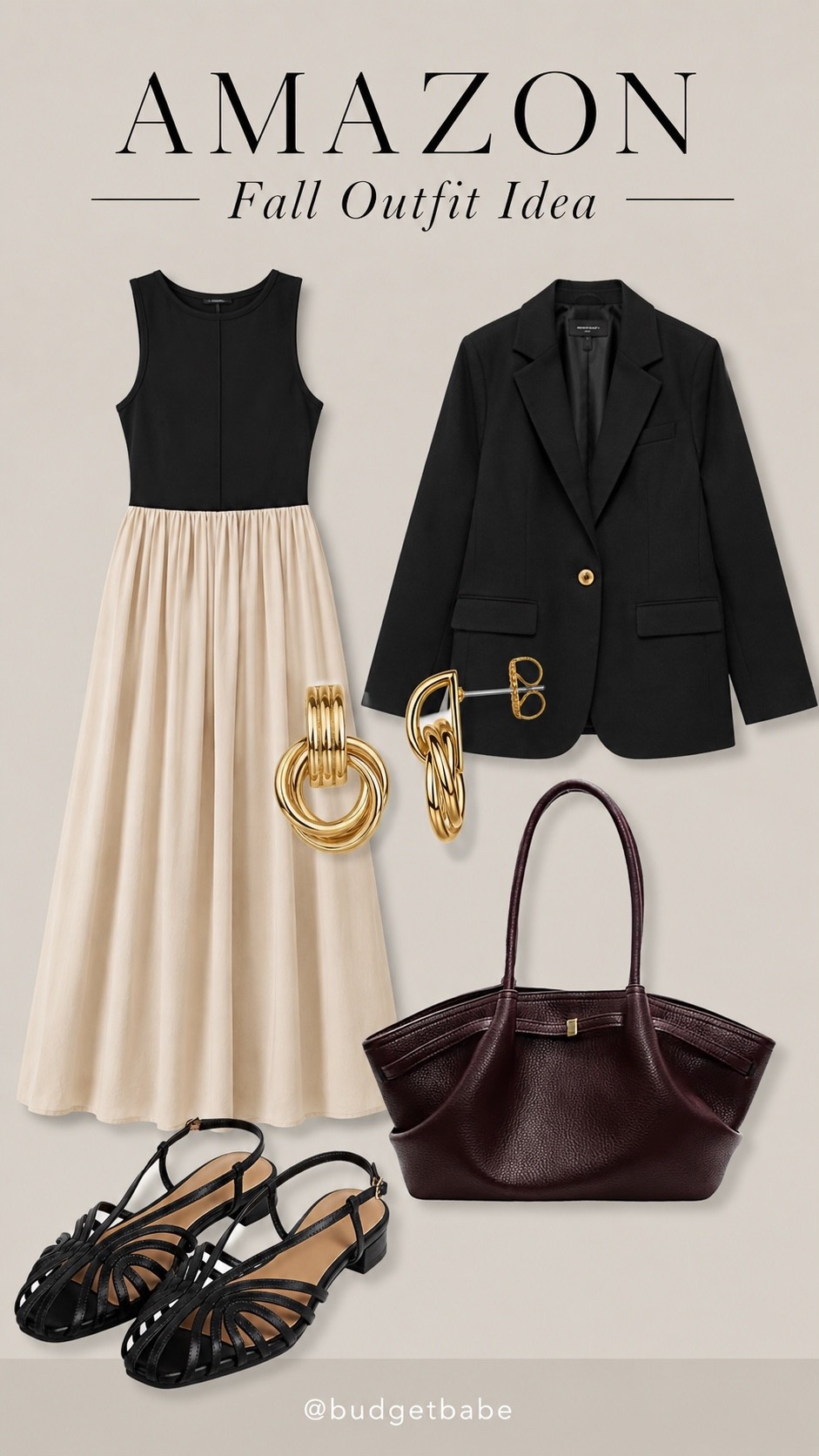 I styled this fall outfit idea for work, business casual, with a tank dress, cage flats, blazer and pop of color with the burgundy bag. Take off the jacket and you’re ready for cocktails or dinner! #amazonfashion

#LTKOver40 #LTKWorkwear