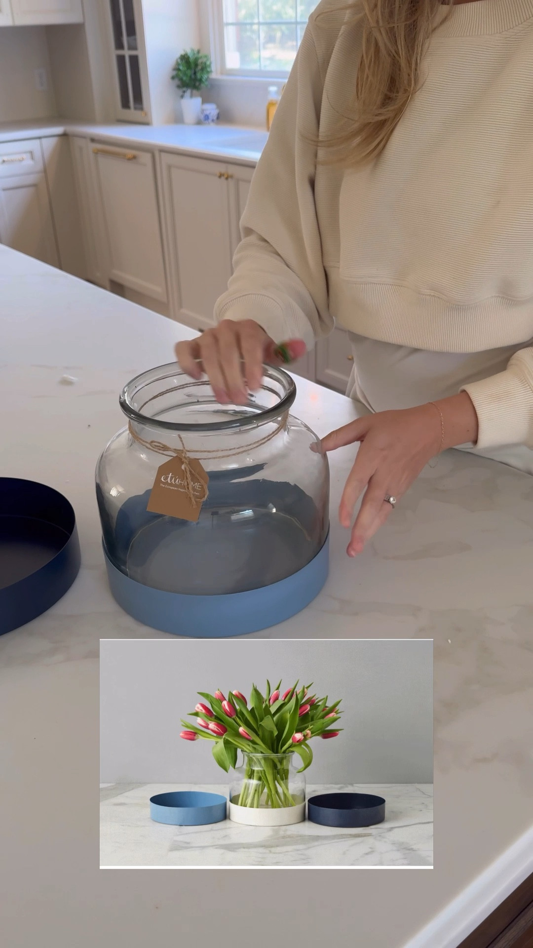 Gift idea under $100 for house warming, MIL, or SIL who love to entertain and decorate. This Etu Home flower vase has an interchangeable base. Comes with 3 different colors so you can coordinate for any floral color theme or occasion! Grab it for under $100 

#LTKHome #LTKFindsUnder100 #LTKSeasonal