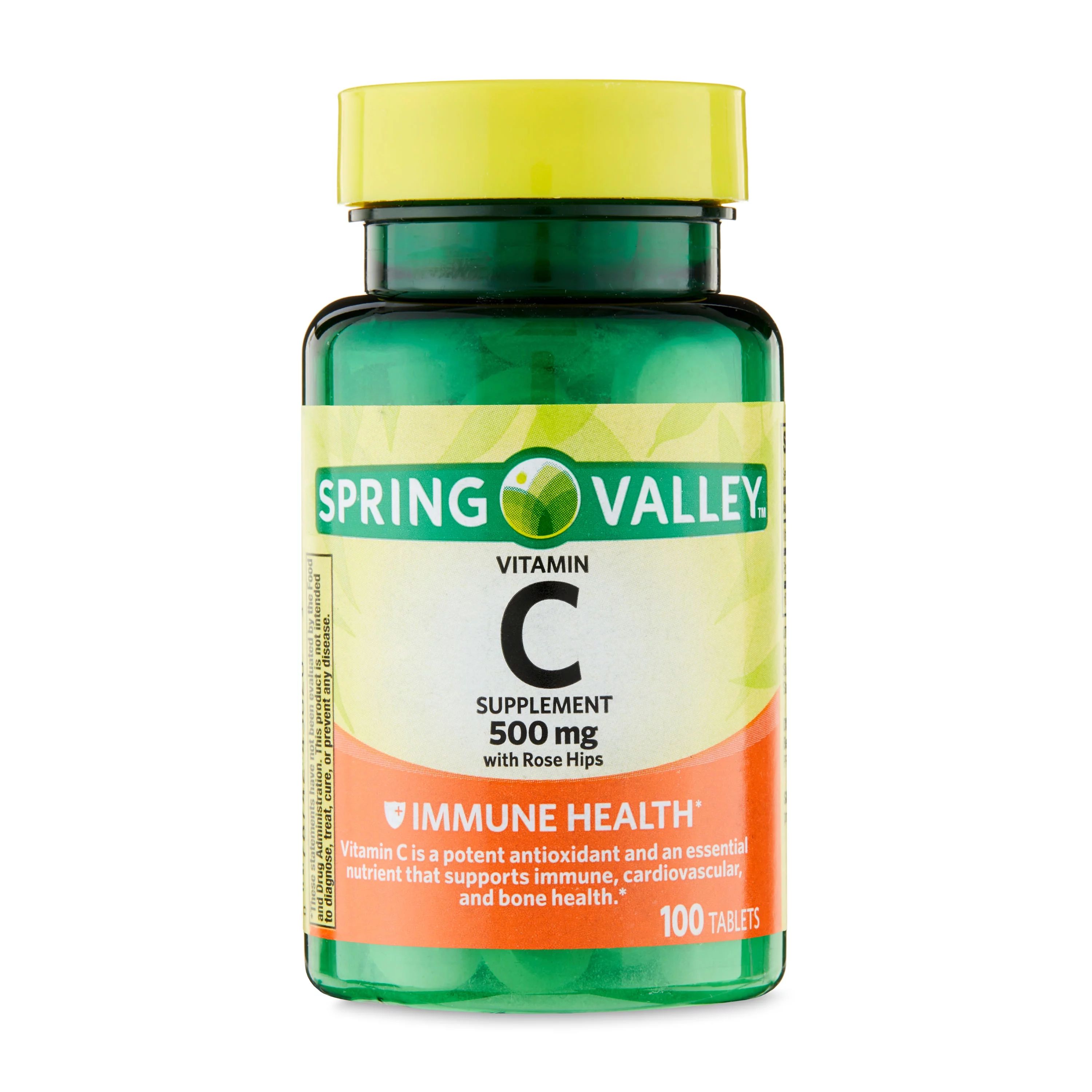 Spring Valley Vitamin C with Rose Hips Supplement, 500 mg, 100 Tablets | Walmart (US)