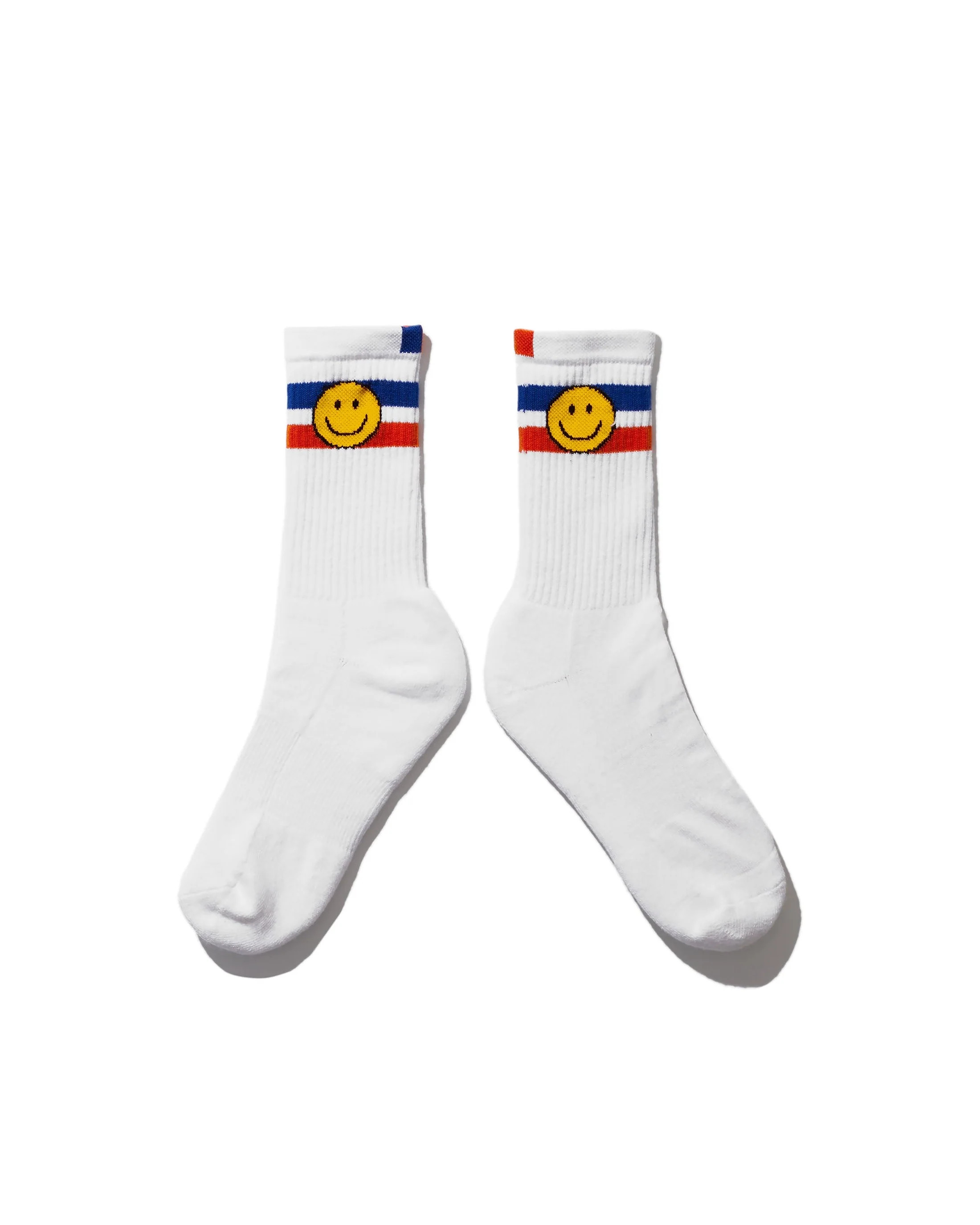 The Women's Ribbed Smile Sock - White | KULE (US)