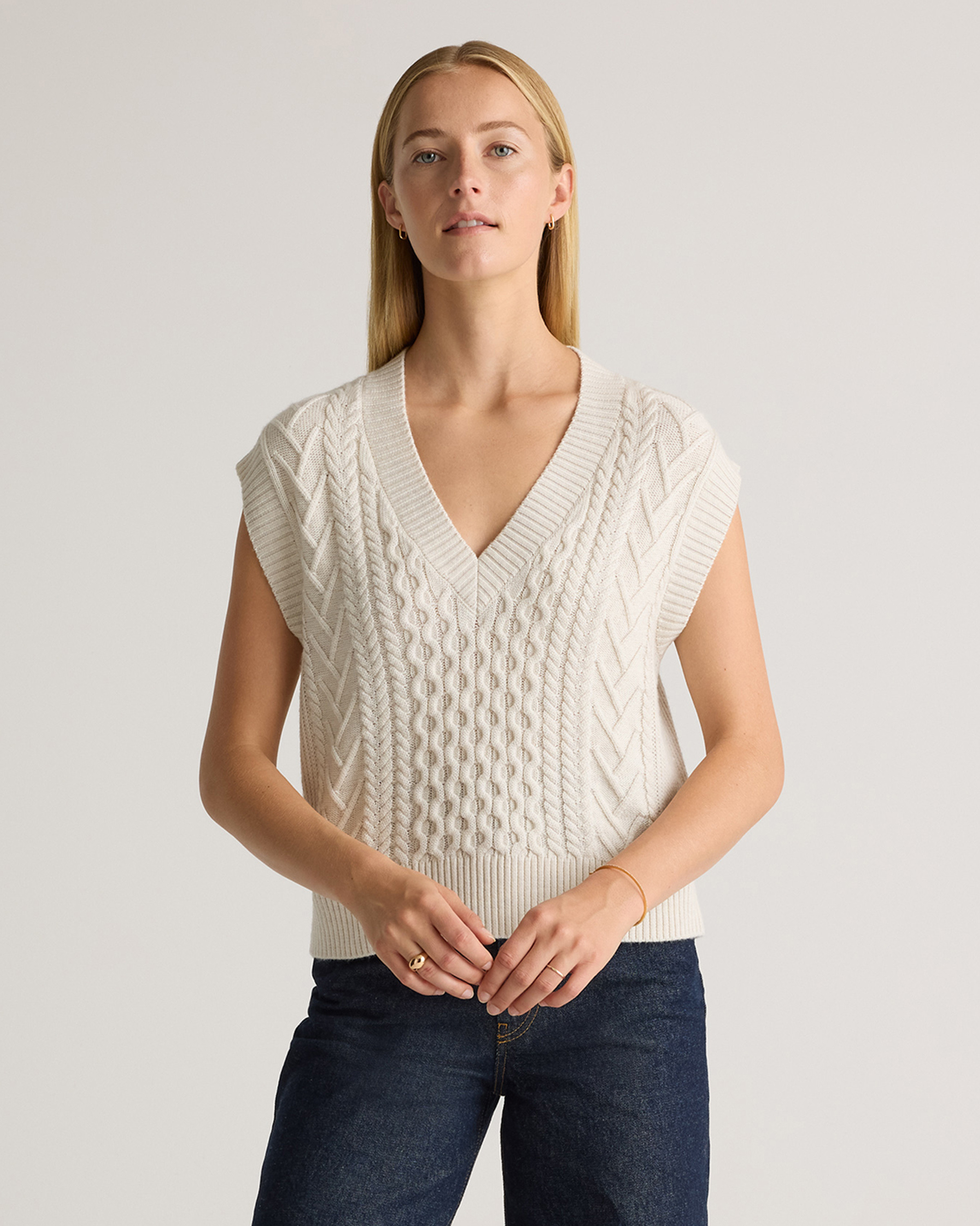 Australian Merino Wool Cable Sweater Vest | Quince