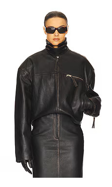 The Leather Oversized Moto Jacket
                    
                    Helsa | Revolve Clothing (Global)