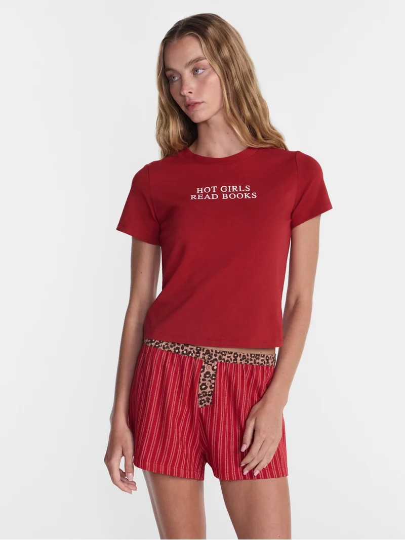 No Boundaries Graphic Baby Sleep Tee, Women's XS-XXL | Walmart (US)