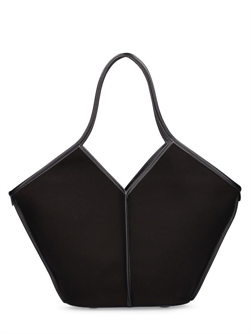 Calella canvas & leather shoulder bag | Luisaviaroma