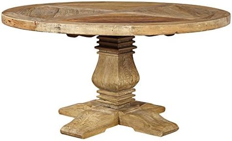 Sloane Elliot Nathaniel Round Dining Table Natural Wood Finish | Amazon (US)