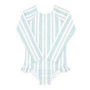 minnow x sister parish girls cumberland stripe rashguard one piece | minnow